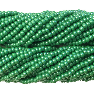 Green Luster Opaque - Size 10 Seed Beads