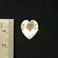 12 x 14mm - Heart Crystal