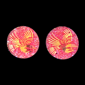 Hot Pink Eagle Round - Gems