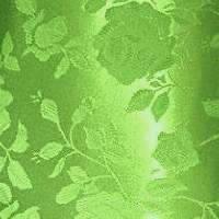 Lime Green - Floral Satin