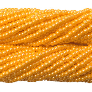 Light Orange Luster Opaque - Size 10 Seed Beads