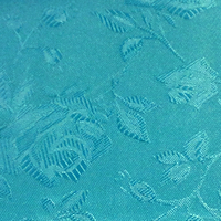 Light Turquoise - Floral Satin