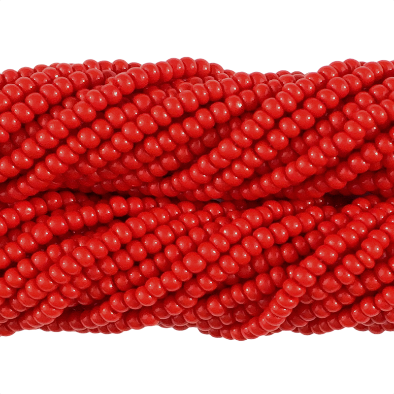 Medium Red Opaque - Size 10 Seed Beads