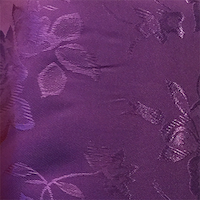 Purple - Floral Satin