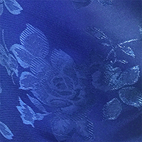 Royal Blue - Floral Satin