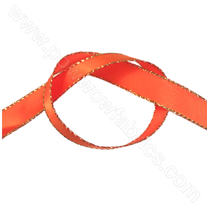 Orange/Gold - 3/8" Metallic Ribbon