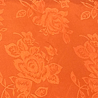 Light Orange - Floral Satin