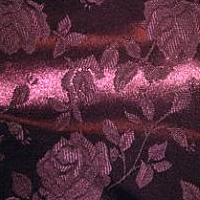 Plum - Floral Satin