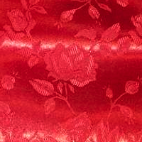 Red - Floral Satin