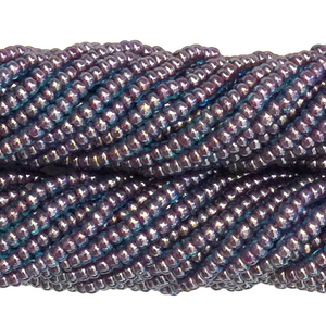 Red Lined Aqua Opaque - Size 10 Seed Beads