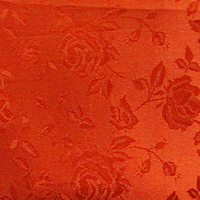 Rust - Floral Satin