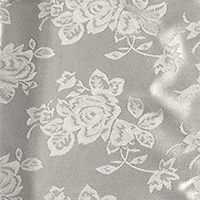 Light Silver - Floral Satin