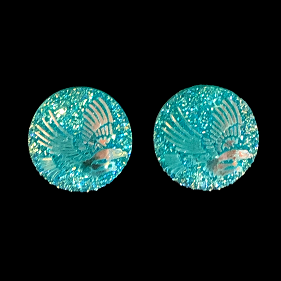 Turquoise Eagle Round - Gems