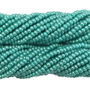 Turquoise Green Luster Opaque - Size 10 Seed Beads