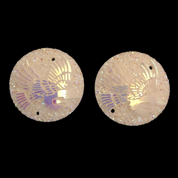 White Eagle Round - Gems