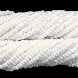 White Luster Opaque - Size 10 Seed Beads